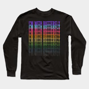 I'm With Butterfly Long Sleeve T-Shirt